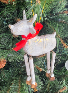 Reindeer w/Dangling Legs Ornament