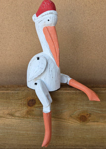 Christmas Pelican with Dangling legs