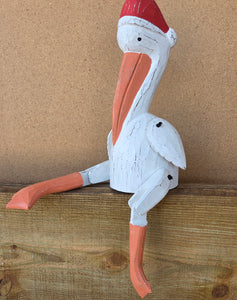Christmas Pelican with Dangling legs