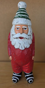 Santa with striped socks